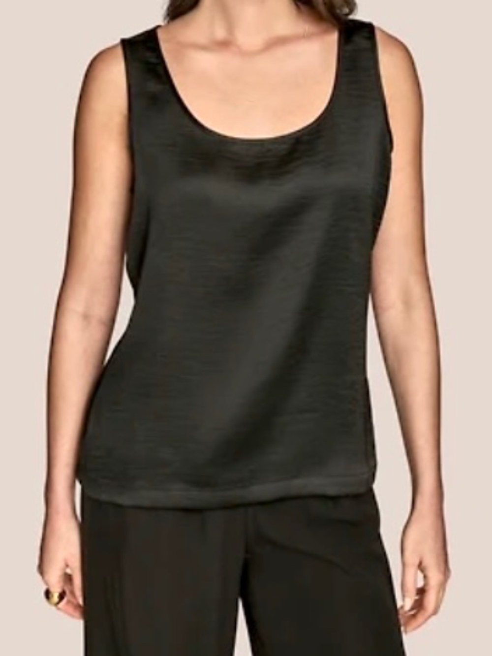 Donna Karen Satin Tank Top